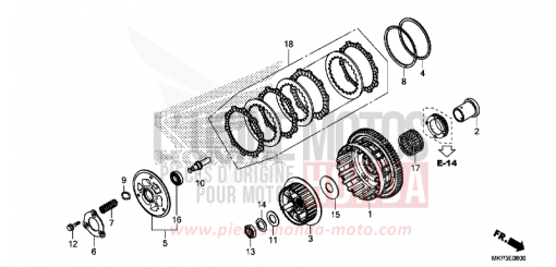 EMBRAYAGE CBR500RAM de 2021